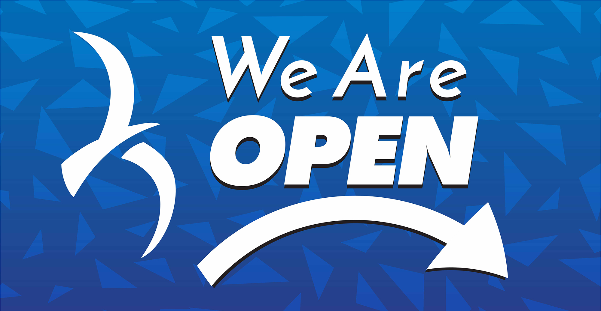 We Are Open Window Sign